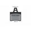 TEXTAR 2057511 - Jeu de 4 plaquettes de frein arrière