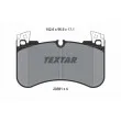 TEXTAR 2058101 - Jeu de 4 plaquettes de frein avant