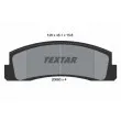 TEXTAR 2066001 - Jeu de 4 plaquettes de frein avant
