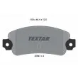 TEXTAR 2084102 - Jeu de 4 plaquettes de frein arrière