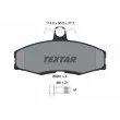 TEXTAR 2086105 - Jeu de 4 plaquettes de frein avant