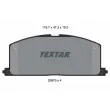 TEXTAR 2087001 - Jeu de 4 plaquettes de frein avant