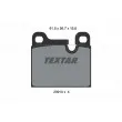 TEXTAR 2091001 - Jeu de 4 plaquettes de frein arrière