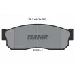 TEXTAR 2095802 - Jeu de 4 plaquettes de frein avant