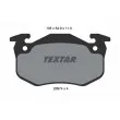 TEXTAR 2097401 - Jeu de 4 plaquettes de frein arrière