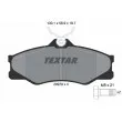 TEXTAR 2097904 - Jeu de 4 plaquettes de frein avant