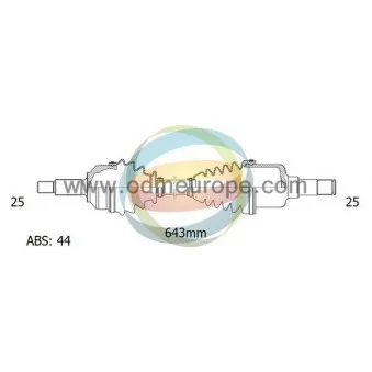 Arbre de transmission ODM-MULTIPARTS OEM 4950017050