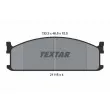 TEXTAR 2111501 - Jeu de 4 plaquettes de frein avant