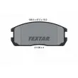 TEXTAR 2112601 - Jeu de 4 plaquettes de frein avant