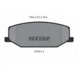TEXTAR 2114202 - Jeu de 4 plaquettes de frein avant