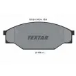 TEXTAR 2115801 - Jeu de 4 plaquettes de frein avant