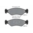 TEXTAR 2120203 - Jeu de 4 plaquettes de frein avant