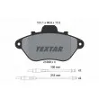 TEXTAR 2129802 - Jeu de 4 plaquettes de frein avant