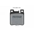 TEXTAR 2130504 - Jeu de 4 plaquettes de frein arrière