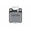 TEXTAR 2130581 - Jeu de 4 plaquettes de frein arrière
