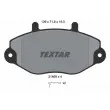 TEXTAR 2146902 - Jeu de 4 plaquettes de frein avant