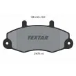 TEXTAR 2147001 - Jeu de 4 plaquettes de frein avant