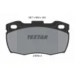 TEXTAR 2151901 - Jeu de 4 plaquettes de frein avant
