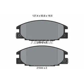 Jeu de 4 plaquettes de frein avant TEXTAR OEM 8944611550