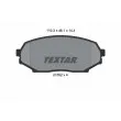 TEXTAR 2155202 - Jeu de 4 plaquettes de frein avant