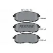 TEXTAR 2156101 - Jeu de 4 plaquettes de frein avant