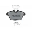 TEXTAR 2160601 - Jeu de 4 plaquettes de frein arrière