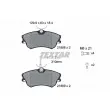 TEXTAR 2188801 - Jeu de 4 plaquettes de frein avant