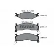 TEXTAR 2189202 - Jeu de 4 plaquettes de frein avant