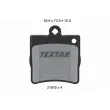 TEXTAR 2191901 - Jeu de 4 plaquettes de frein arrière