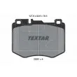 TEXTAR 2206103 - Jeu de 4 plaquettes de frein avant