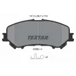TEXTAR 2206501 - Jeu de 4 plaquettes de frein avant