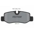 TEXTAR 2210101 - Jeu de 4 plaquettes de frein arrière