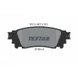 TEXTAR 2215301 - Jeu de 4 plaquettes de frein arrière