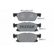 TEXTAR 2241201 - Jeu de 4 plaquettes de frein avant