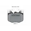TEXTAR 2242501 - Jeu de 4 plaquettes de frein avant