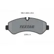TEXTAR 2279101 - Jeu de 4 plaquettes de frein arrière