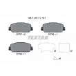 TEXTAR 2279701 - Jeu de 4 plaquettes de frein avant