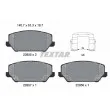 TEXTAR 2285501 - Jeu de 4 plaquettes de frein avant