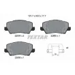TEXTAR 2290401 - Jeu de 4 plaquettes de frein avant