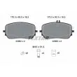 TEXTAR 2296201 - Jeu de 4 plaquettes de frein avant