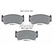 TEXTAR 2300501 - Jeu de 4 plaquettes de frein avant