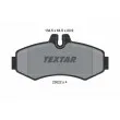 TEXTAR 2302201 - Jeu de 4 plaquettes de frein avant