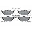 TEXTAR 2306302 - Jeu de 4 plaquettes de frein avant