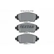 TEXTAR 2308801 - Jeu de 4 plaquettes de frein avant