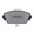 TEXTAR 2309501 - Jeu de 4 plaquettes de frein avant