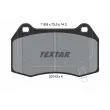 Jeu de 4 plaquettes de frein arrière TEXTAR [2314301]