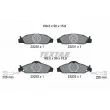 Jeu de 4 plaquettes de frein avant TEXTAR [2323001]