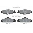 TEXTAR 2323101 - Jeu de 4 plaquettes de frein avant