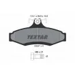 TEXTAR 2323701 - Jeu de 4 plaquettes de frein arrière