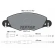 TEXTAR 2327301 - Jeu de 4 plaquettes de frein avant